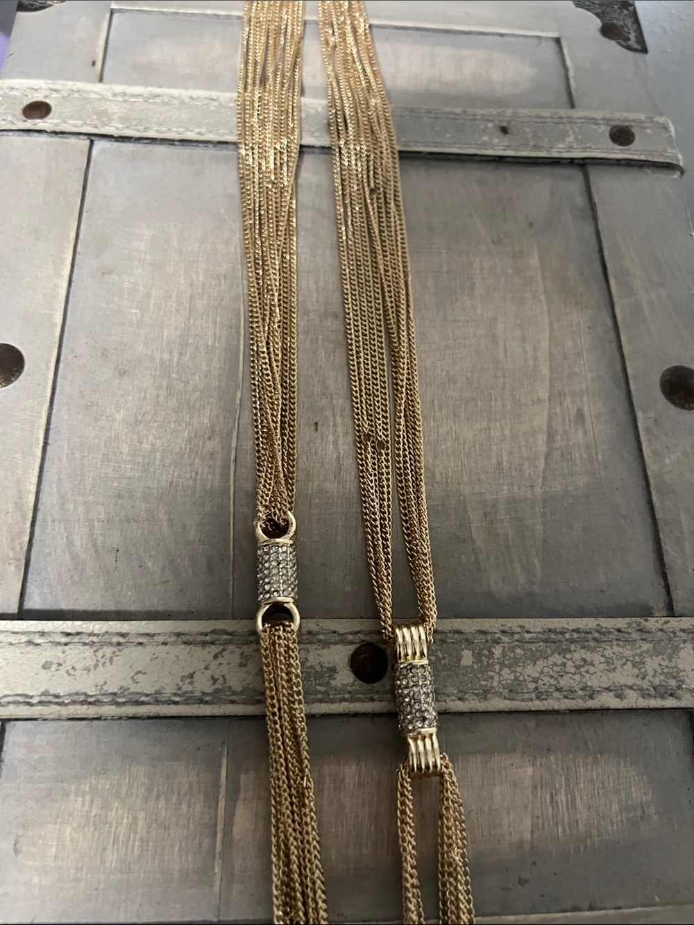 Gold Multi-Strand Chain Necklace - Women Accessories